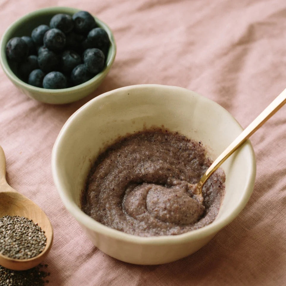 Baby Purée Powder: Blooming Blueberry and Chia Pudding - Norish