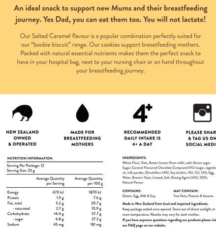 Lactation cookies ; the lactation station