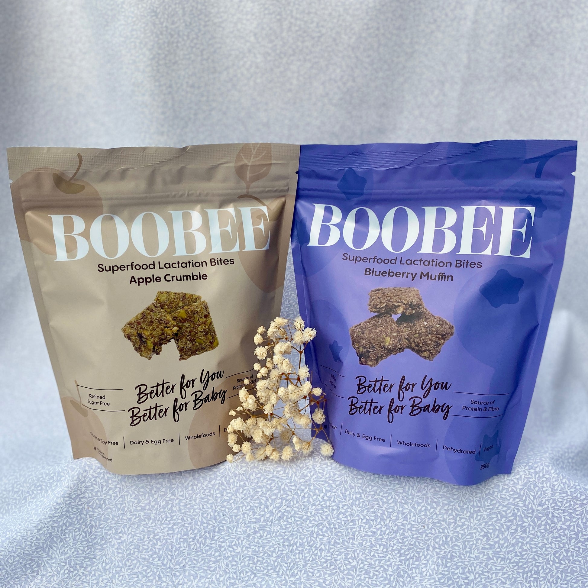 Boobee superfood lactation bites vegan, gluten free