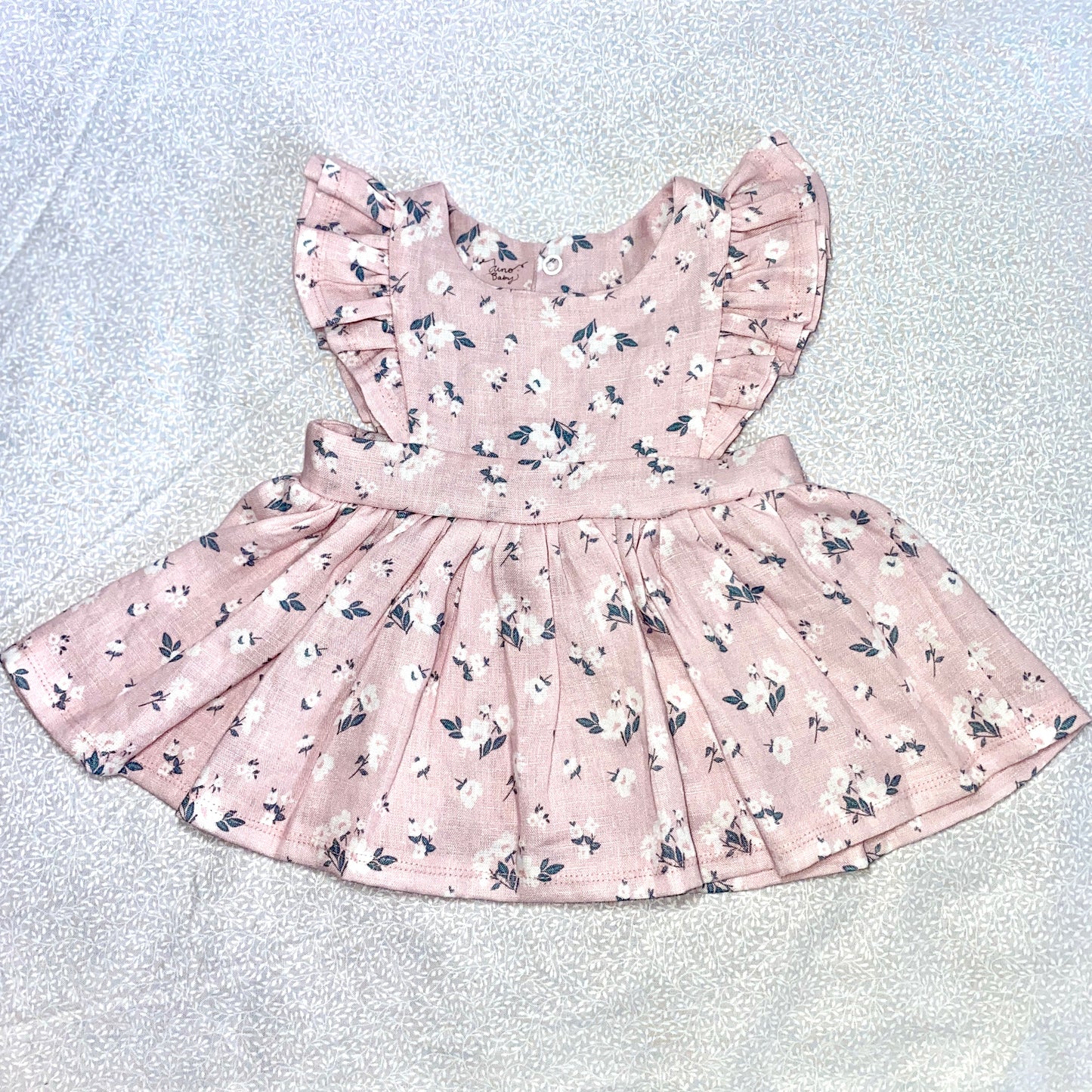 Pink Pinafore Dress - Handmade