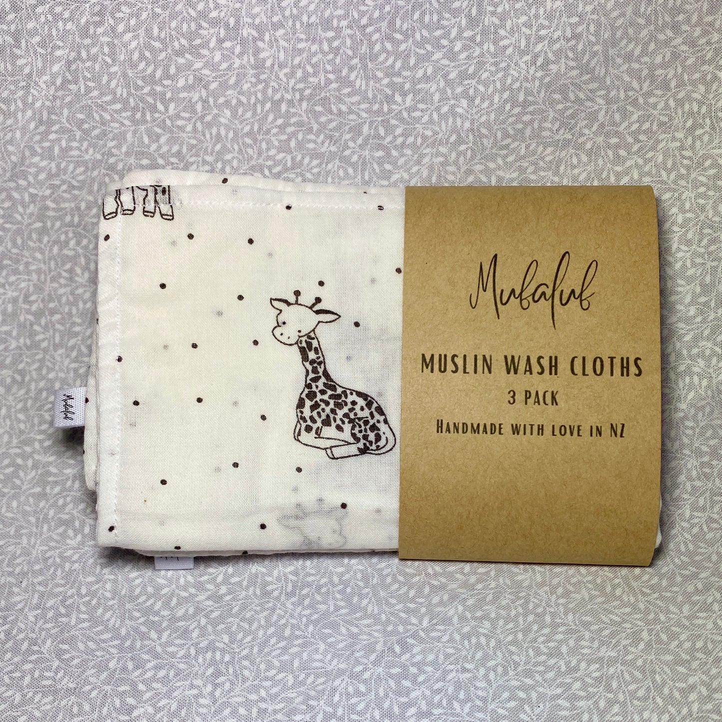 Muslin Wash Cloths - 3 Pack - Handmade