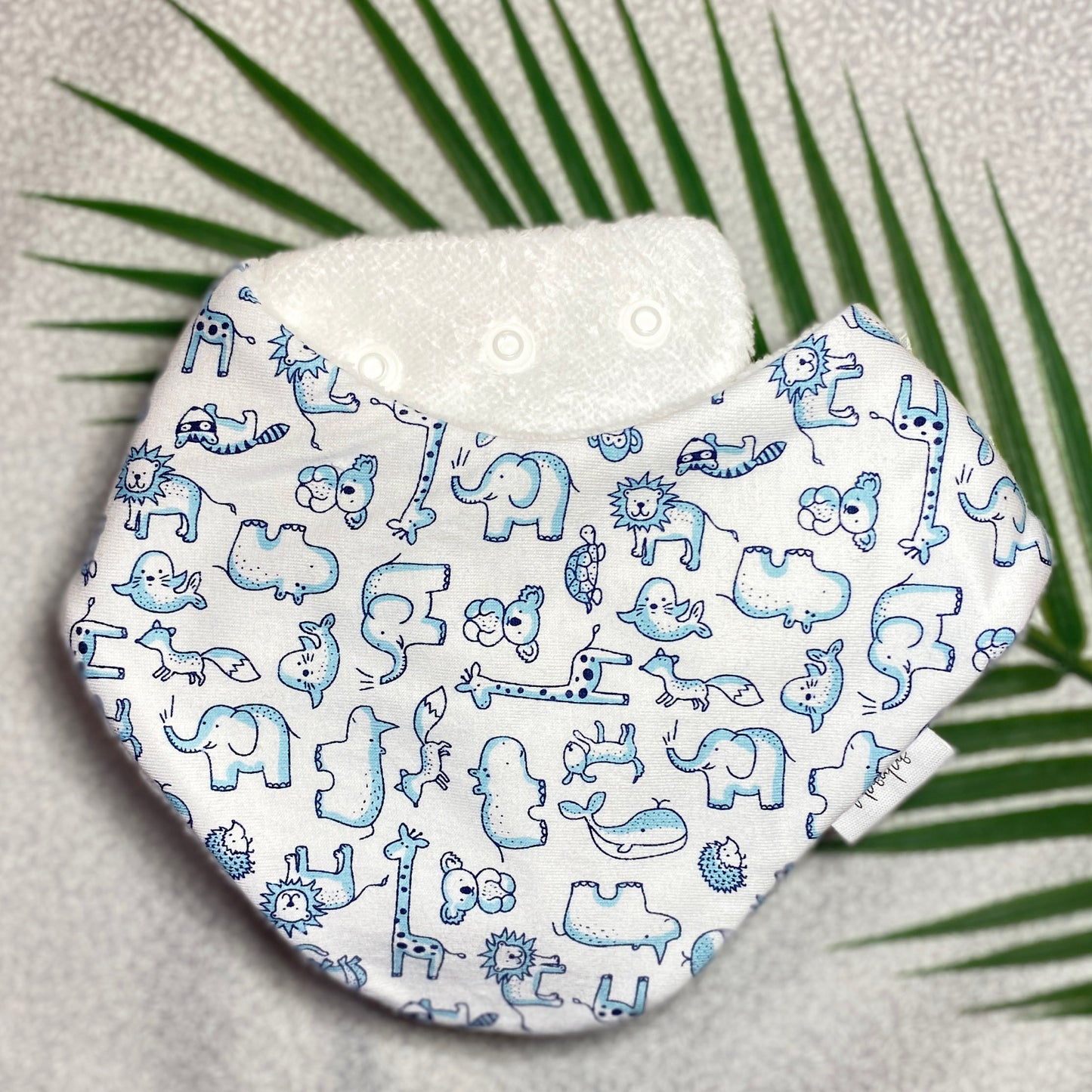 Super absorbent baby dribble bib multiple sizes